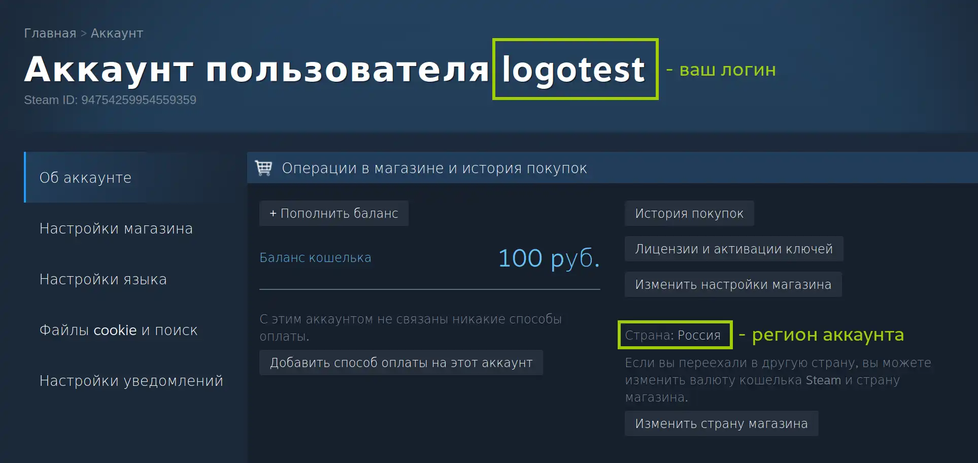 Пример изображения